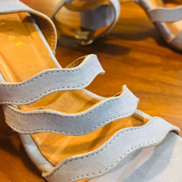 Maguire Light Blue Suede Block Heel Sandals – Made in Italy – Size 37 - Picture 7 of 13